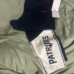 Nike Patriots Blue and White Athletic Leggings